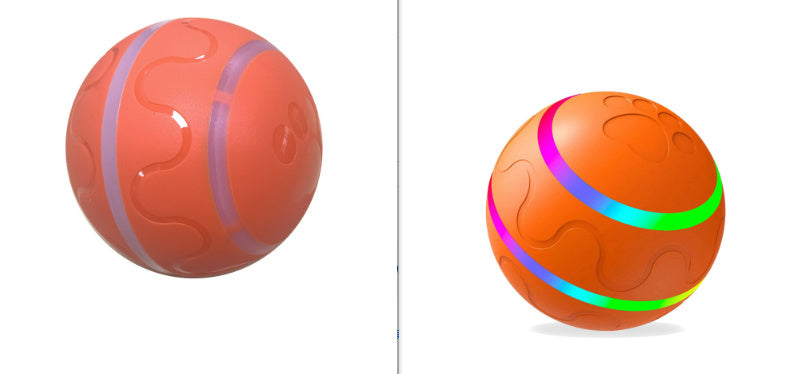 Interactive Dog Ball Toy | USB Rechargeable, Self-Rotating with LED Lights