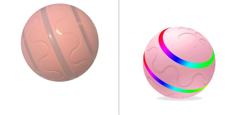 Interactive Dog Ball Toy | USB Rechargeable, Self-Rotating with LED Lights