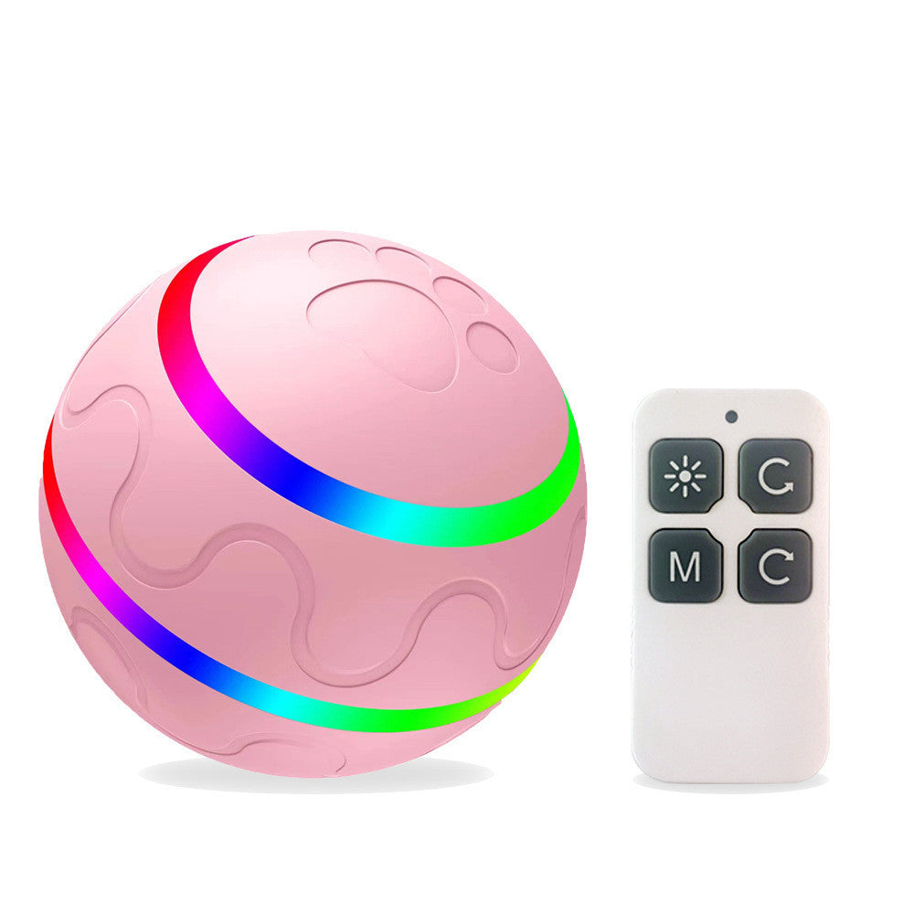 Interactive Dog Ball Toy | USB Rechargeable, Self-Rotating with LED Lights