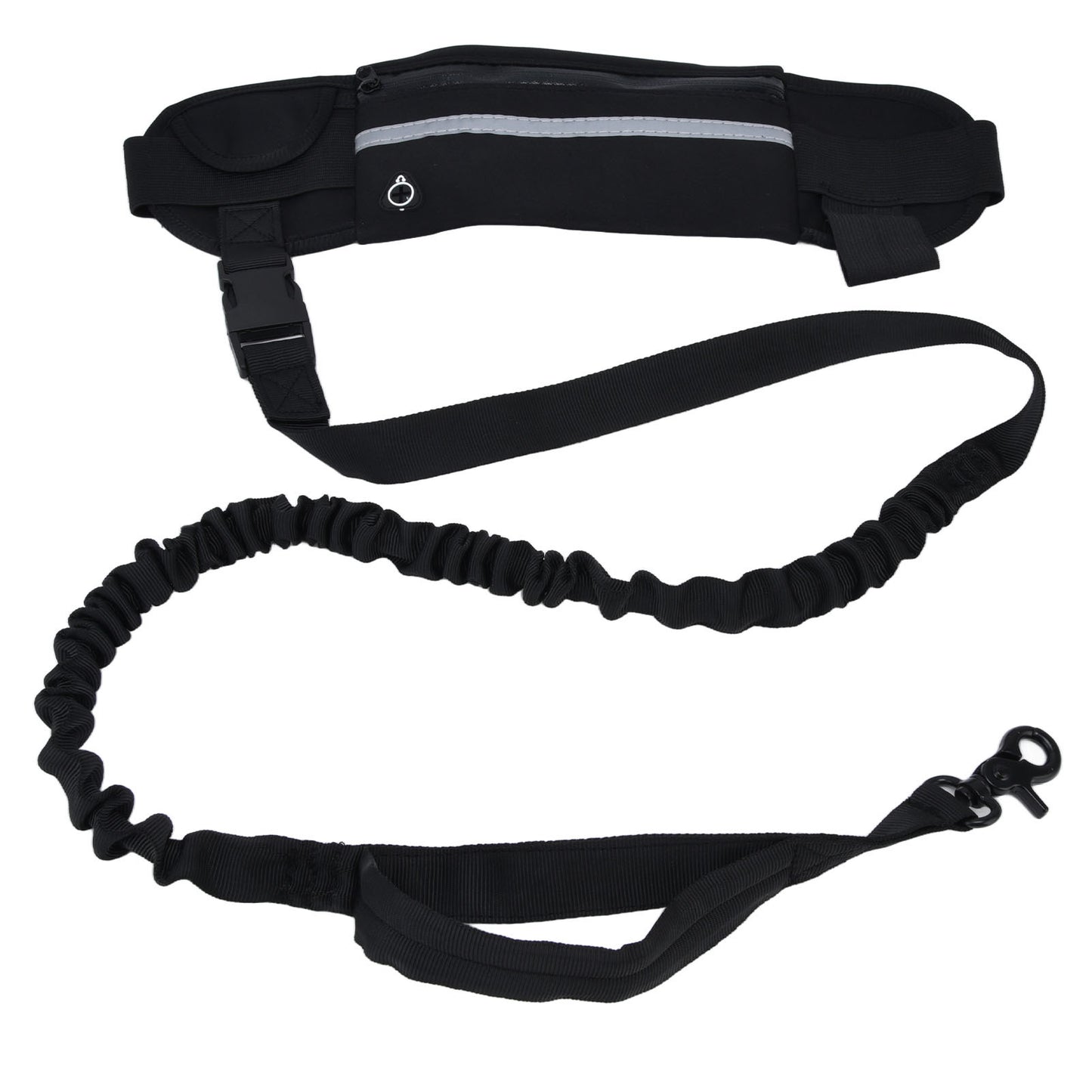 Hands-Free Dog Leash with Adjustable Waist Belt & Pouch – Shock-Absorbing Reflective Bungee Leash for Running, Walking & Hiking