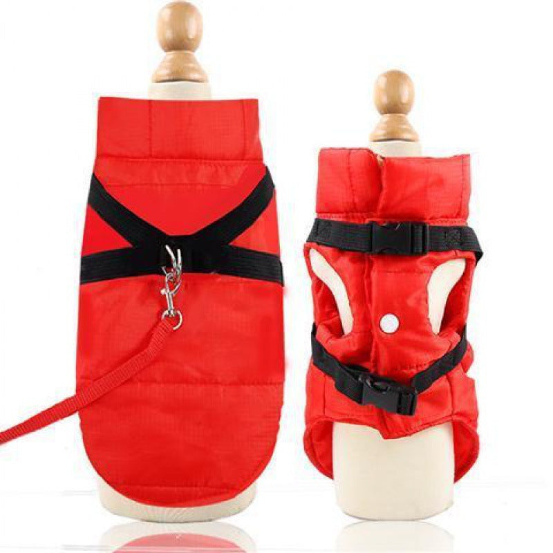 Waterproof cold burst wash pet dog vest coat