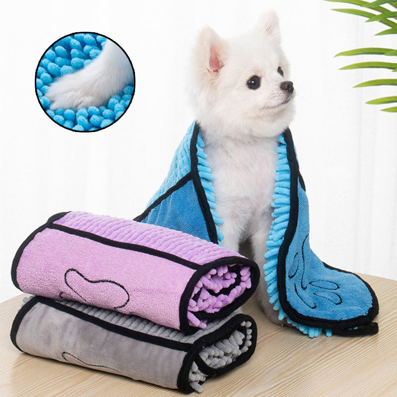 Super Absorbent Dog Bath Towel – Quick-Drying Microfiber Pet Towel